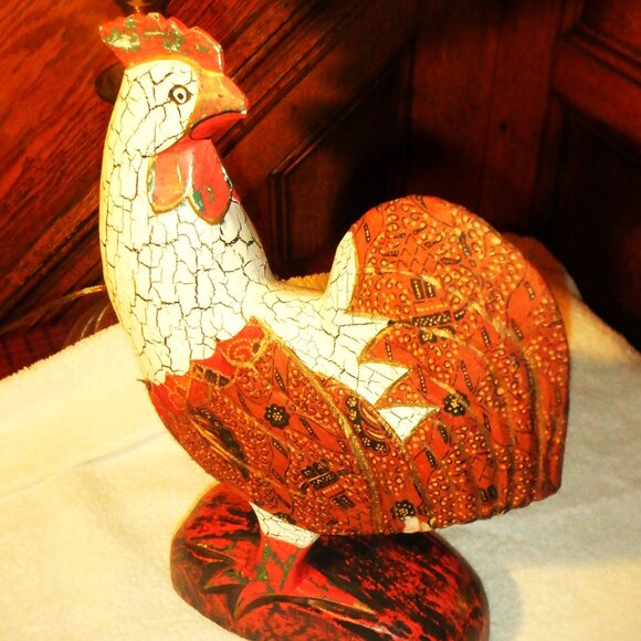Decorative Wooden ~~~ ROOSTER ~~~ - Picture 1 of 2